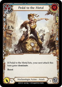 Pedal to the Metal (Blue) - Arcane Rising (ARC) #ARC013 - Rare Flesh and Blood Trading Card