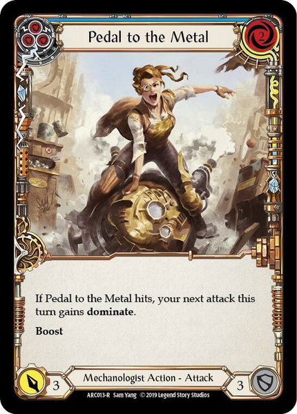 Pedal to the Metal (Blue) - Arcane Rising Flesh and Blood trading card
