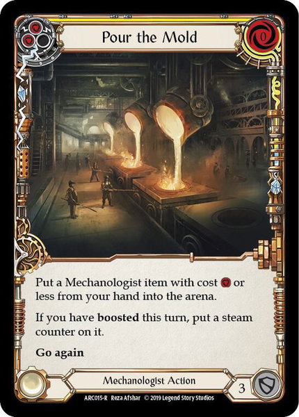 Pour the Mold (Yellow) - Arcane Rising Flesh and Blood trading card