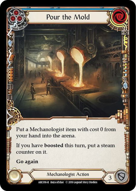 Pour the Mold (Blue) - Arcane Rising Flesh and Blood trading card