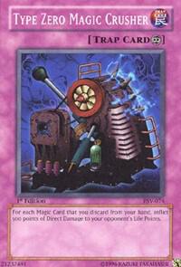 Type Zero Magic Crusher trading card from Pharaoh's Servant Type Zero Magic Crusher - Pharaoh's Servant YuGiOh trading card