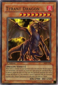Tyrant Dragon - Legacy of Darkness (LOD) #LOD-034 - Ultra Rare YuGiOh Trading Card
