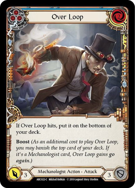 Over Loop (Blue) - Arcane Rising Flesh and Blood trading card