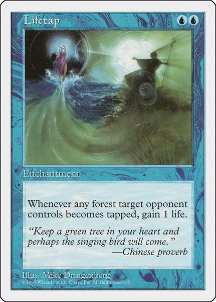 Lifetap trading card from Fifth Edition Lifetap - Fifth Edition Magic: The Gathering trading card