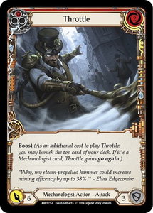 Throttle (Red) - Arcane Rising (ARC) #ARC023 - Common Flesh and Blood Trading Card