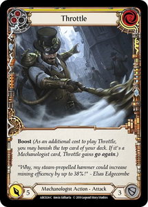 Throttle (Yellow) - Arcane Rising (ARC) #ARC024 - Common Flesh and Blood Trading Card