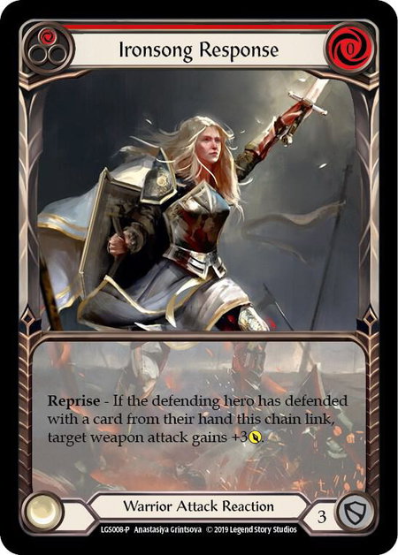 Ironsong Response (Red) - LGS008 - Flesh and Blood: Promo Cards Flesh and Blood trading card
