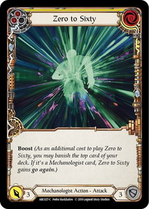 Zero to Sixty (Yellow) - Arcane Rising (ARC) #ARC027 - Common Flesh and Blood Trading Card