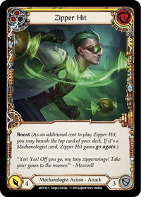 Zipper Hit (Yellow) - Arcane Rising (ARC) #ARC030 - Common Flesh and Blood Trading Card