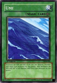Umi - The Legend of Blue Eyes White Dragon (LOB) #LOB-050 - Common / Short Print YuGiOh Trading Card