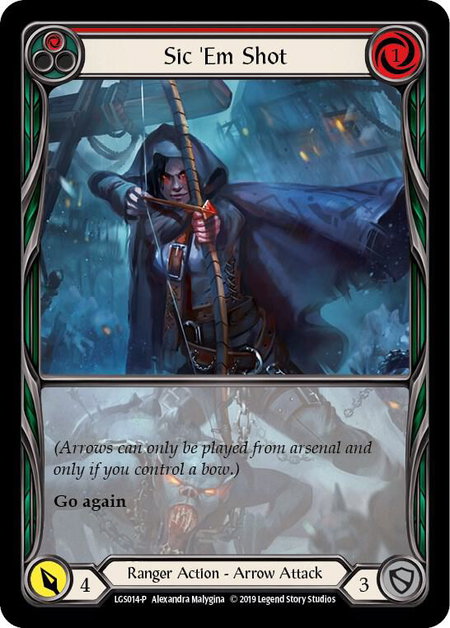 Sic 'Em Shot (Red) - LGS014 - Flesh and Blood: Promo Cards Flesh and Blood trading card