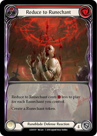Reduce to Runechant (Red) - LGS015 - Flesh and Blood: Promo Cards (PR) #LGS015 - Promo Flesh and Blood Trading Card