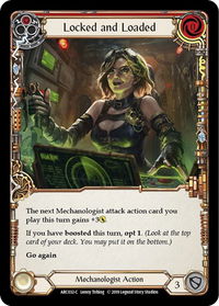 Locked and Loaded (Red) - Arcane Rising (ARC) #ARC032 - Common Flesh and Blood Trading Card