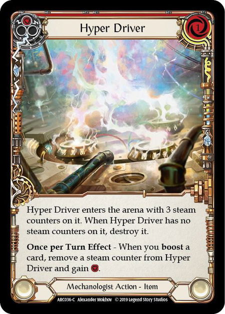Hyper Driver - Arcane Rising Flesh and Blood trading card