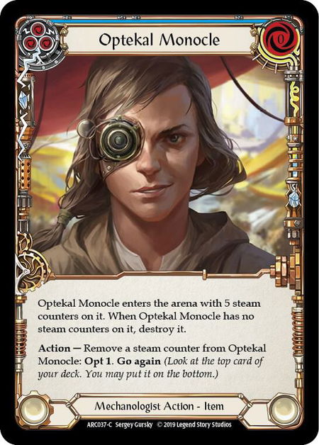 Optekal Monocle - Arcane Rising Flesh and Blood trading card