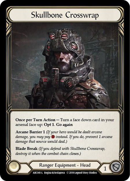 Skullbone Crosswrap - Arcane Rising Flesh and Blood trading card