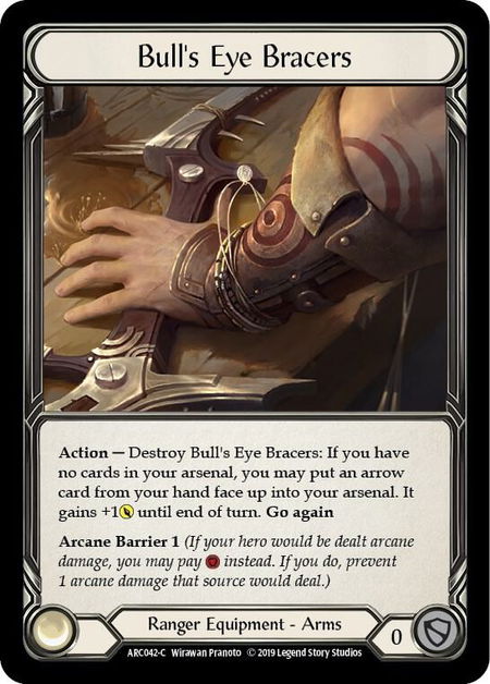 Bull's Eye Bracers - Arcane Rising Flesh and Blood trading card
