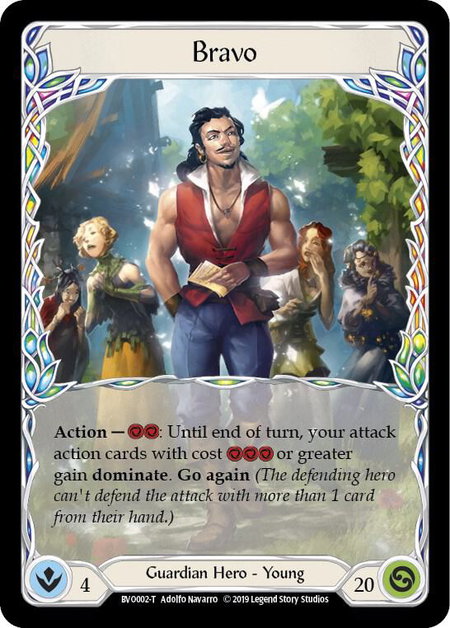 Bravo trading card from Hero Deck: Bravo Bravo - Hero Deck: Bravo Flesh and Blood trading card