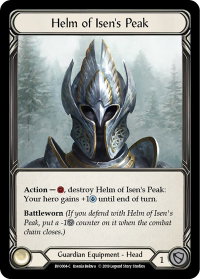 Helm of Isen's Peak - Hero Deck: Bravo (BVO) #BVO004 - Common Flesh and Blood Trading Card