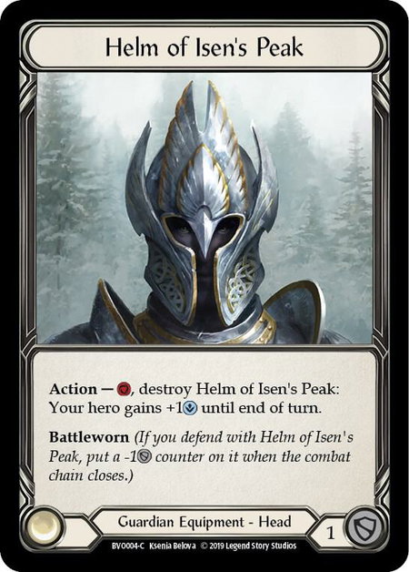 Helm of Isen's Peak - Hero Deck: Bravo Flesh and Blood trading card