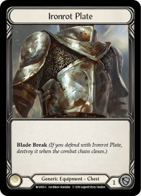 Ironrot Plate - Hero Deck: Bravo (BVO) #BVO005 - Common Flesh and Blood Trading Card