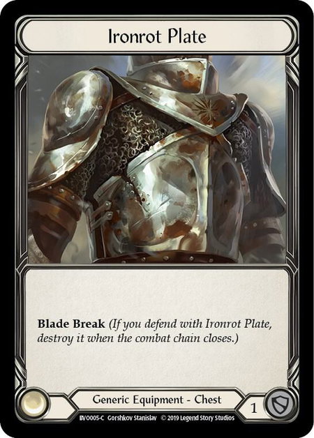 Ironrot Plate - Hero Deck: Bravo Flesh and Blood trading card