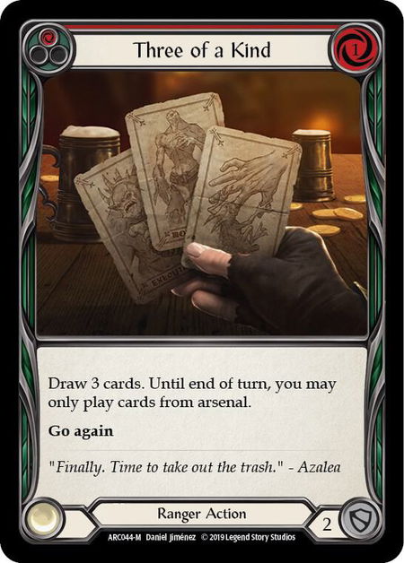 Three of a Kind - Arcane Rising Flesh and Blood trading card