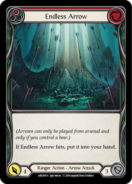 Endless Arrow - Arcane Rising Flesh and Blood trading card