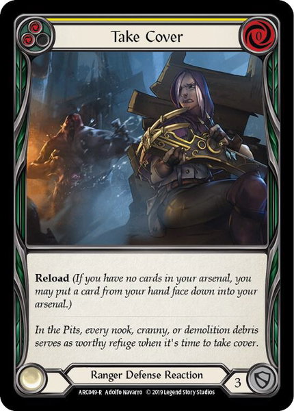 Take Cover (Yellow) - Arcane Rising Flesh and Blood trading card