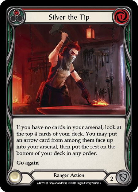 Silver the Tip (Red) - Arcane Rising Flesh and Blood trading card
