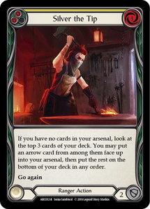 Silver the Tip (Yellow) - Arcane Rising (ARC) #ARC052 - Rare Flesh and Blood Trading Card