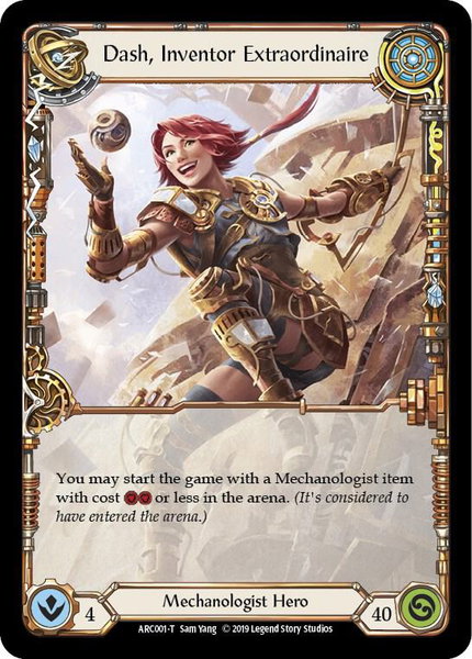 Dash, Inventor Extraordinaire // Runechant - Arcane Rising Flesh and Blood trading card