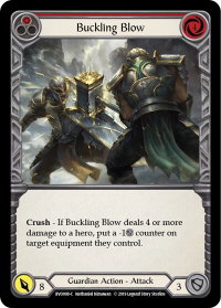 Buckling Blow (Red) - Hero Deck: Bravo (BVO) #BVO008 - Common Flesh and Blood Trading Card