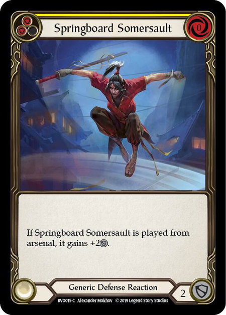 Springboard Somersault - Hero Deck: Bravo Flesh and Blood trading card