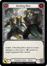 Buckling Blow (Blue) - Hero Deck: Bravo (BVO) #BVO016 - Common Flesh and Blood Trading Card
