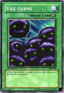 Vile Germs - The Legend of Blue Eyes White Dragon (LOB) #LOB-090 - Common / Short Print YuGiOh Trading Card
