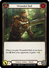 Wounded Bull (Blue) - Hero Deck: Bravo (BVO) #BVO026 - Rare Flesh and Blood Trading Card