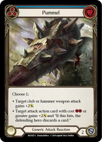 Pummel (Blue) - Hero Deck: Bravo (BVO) #BVO027 - Common Flesh and Blood Trading Card