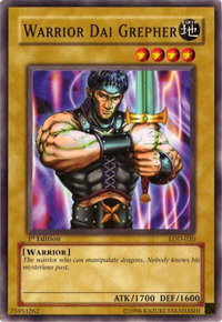 Warrior Dai Grepher - Legacy of Darkness (LOD) #LOD-020 - Common / Short Print YuGiOh Trading Card