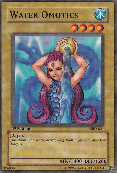 Water Omotics trading card from Metal Raiders Water Omotics - Metal Raiders YuGiOh trading card