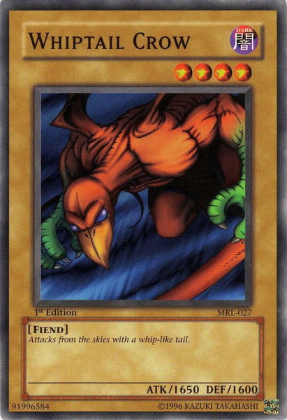 Whiptail Crow trading card from Magic Ruler Whiptail Crow - Magic Ruler YuGiOh trading card