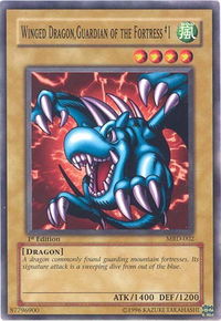 Winged Dragon, Guardian of the Fortress #1 - Metal Raiders (MRD) #MRD-002 - Common / Short Print YuGiOh Trading Card