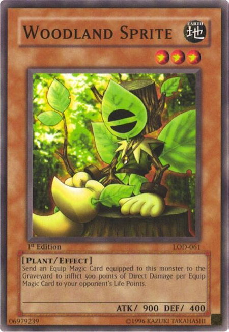 Woodland Sprite - Legacy of Darkness YuGiOh trading card