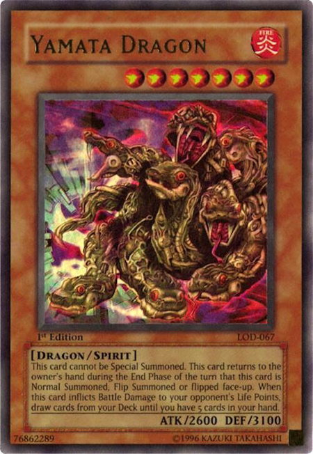 Yamata Dragon - Legacy of Darkness YuGiOh trading card