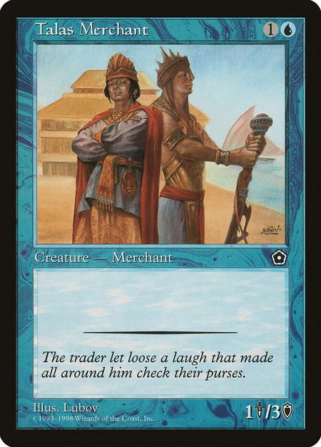 Talas Merchant - Portal Second Age Magic: The Gathering trading card