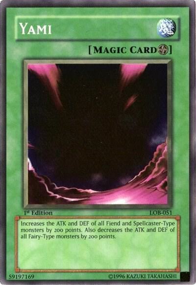 Yami - The Legend of Blue Eyes White Dragon YuGiOh trading card