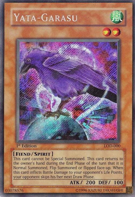 Yata-Garasu trading card from Legacy of Darkness Yata-Garasu - Legacy of Darkness YuGiOh trading card