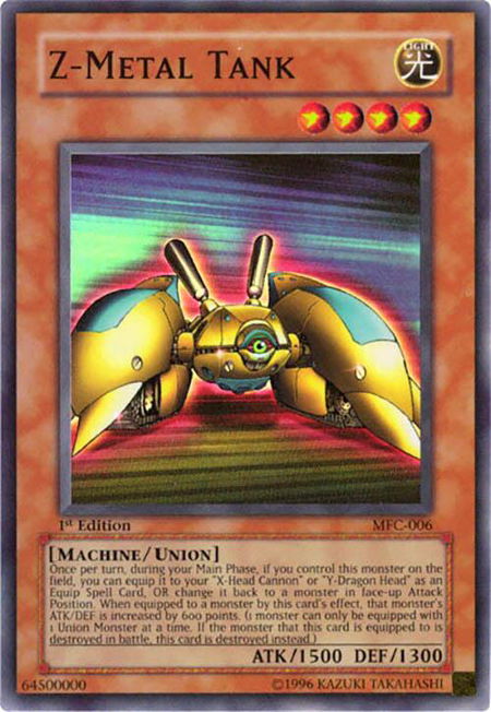 Z-Metal Tank - Magician's Force YuGiOh trading card