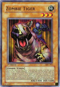 Zombie Tiger - Magician's Force (MFC) #MFC-011 - Common / Short Print YuGiOh Trading Card