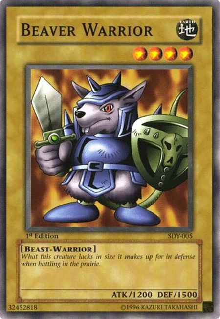 Beaver Warrior - Starter Deck: Yugi YuGiOh trading card